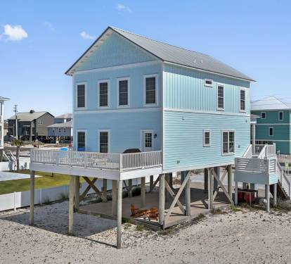 Rear Of Home