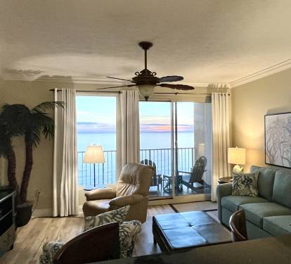 Beachfront living area