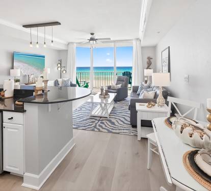 Open concept with a view