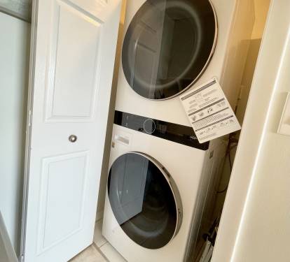 Front load washer and dryer