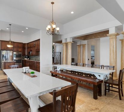 2 large dining tables 