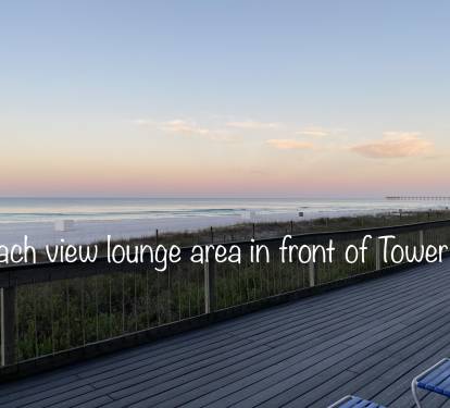 Beach view lounge area