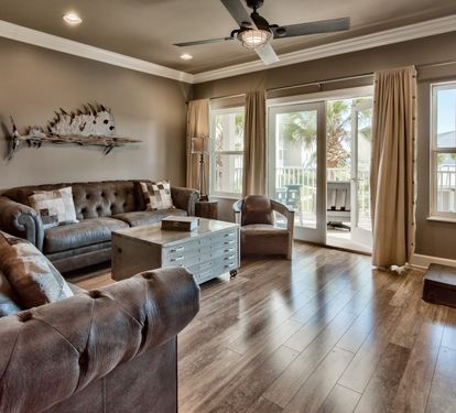 Living Room with industrial design