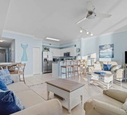 Open Living Space with pull out sofa