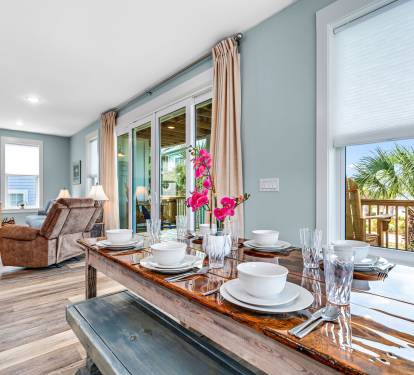 Dining Area & Living Room