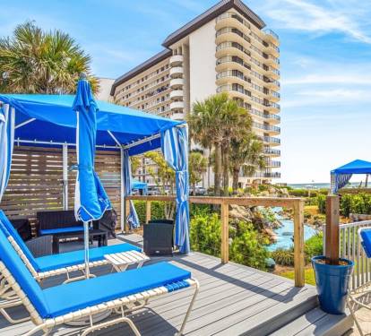 Cabanas for rent by the lagoon pool