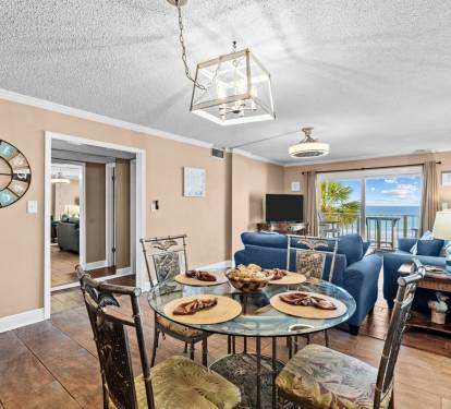 Dining table for four plus we have bar seating