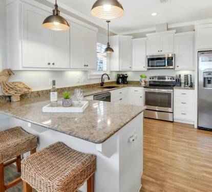 Fully stocked kitchen 