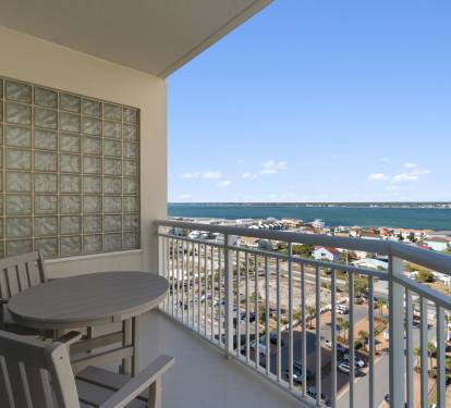 2nd King En-Suite Balcony overlooking the Santa Rosa Sound