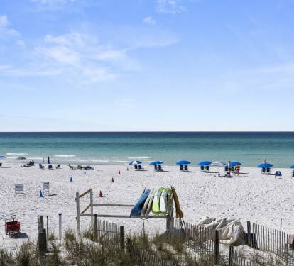 Convenient Private Beach Access (short walk through resort)