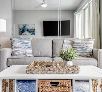 Sofa with queen bed