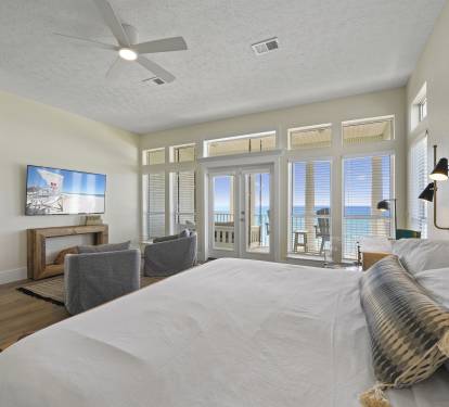 Third floor primary bedroom with Ocean View