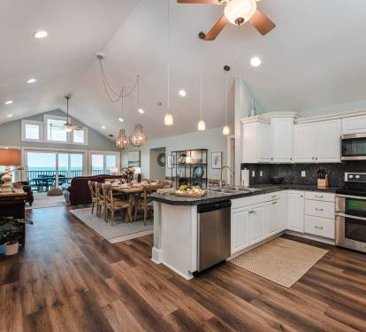 Open Concept Living Gives Guests Gulf Views From Every Area 