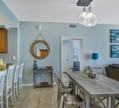 Dining room to Bedroom #1.