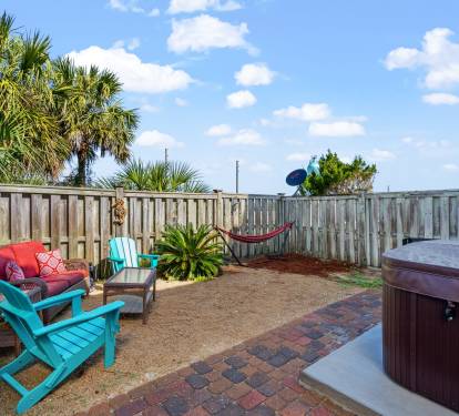 Enjoy a relaxing evening in your private backyard