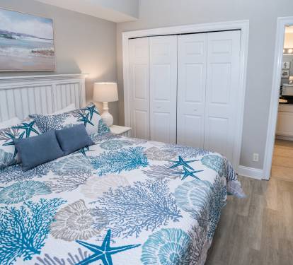 Guest/Second Bedroom opens into a Full Size Bath/Shower, & dressing room.