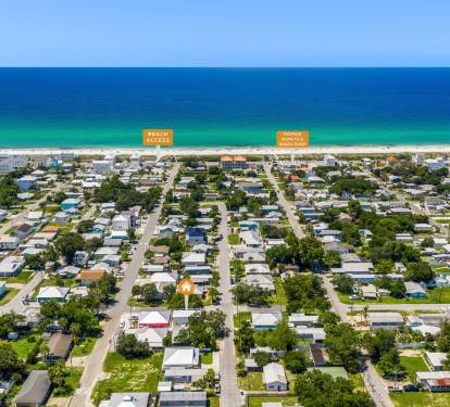 Grab some beach chairs, load up the golf cart, and make your way to the pristine sands.