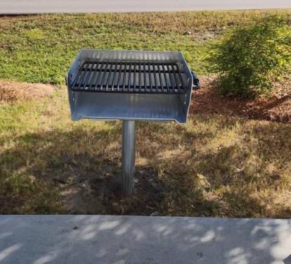 Park-style BBQ grill perfect for outdoor cooking and group meals