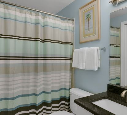 Attached master bath