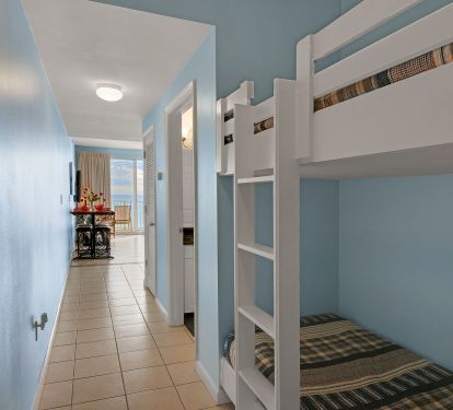 2 bunks built into the hall!   