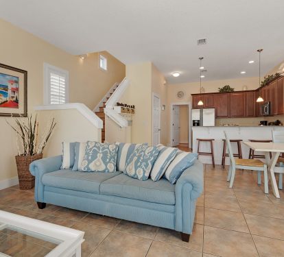 Living room is open to the Dining area