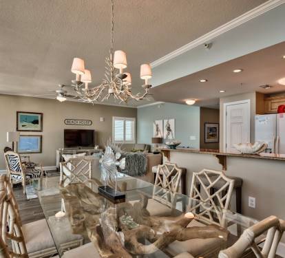 Large open living and dining areas