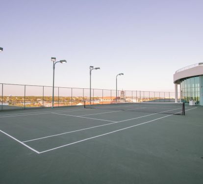 Two tennis courts so you can stay active and on your game when not beach bummin'!