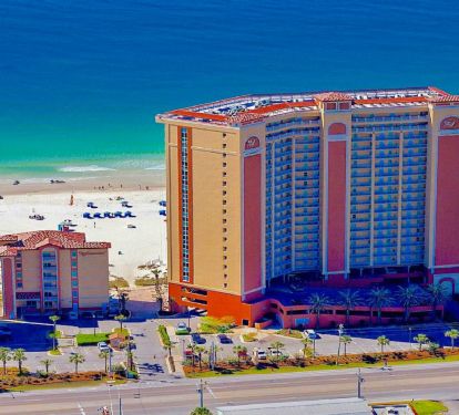 Ariel View of Seawind Condominium.  Gulf Shores Escape Occupies The Entire 5th Floor of the Amenities Building.