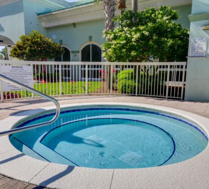 One of 2 hot tubs 
