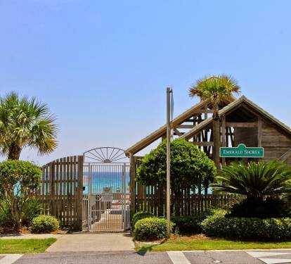 Gated entrance to beach