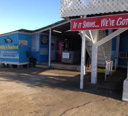 Billy's fresh sea food less than a mile from cottages