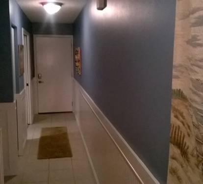 Hallway leading to the master bedroom.