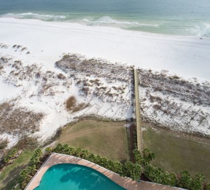 View from balcony; watch for dolphins in the still of the morning waters!!