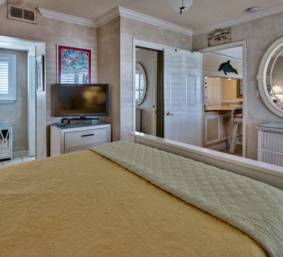 Bedroom with TV
