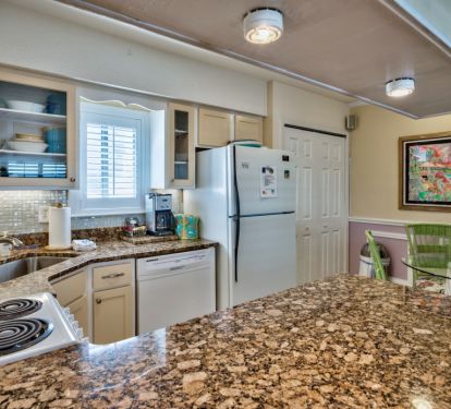 Kitchen and dining area