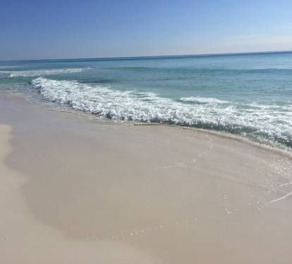 Beach at the Islander---don't forget about free beach chairs and umbrella included with your rental