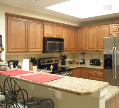 Enjoy the comforts of home in our fully stocked kitchen