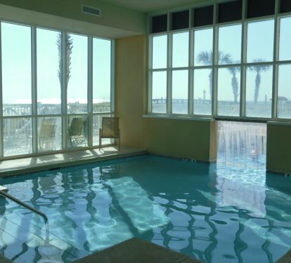 The indoor pool