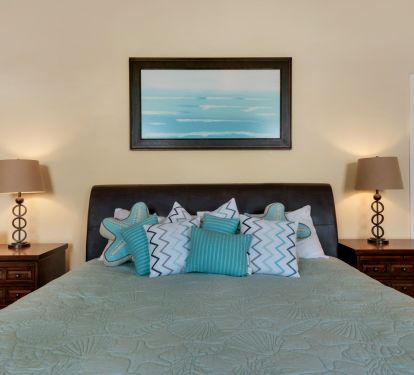 King bed in Master bedroom