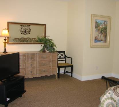 Large flat screen tv in master bedroom