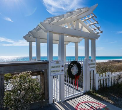 Private gated entry to the beach!