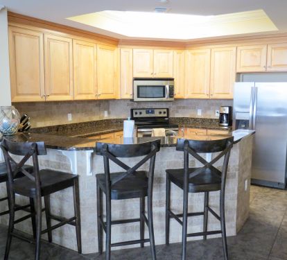 Large open Kitchen, Fully stocked
