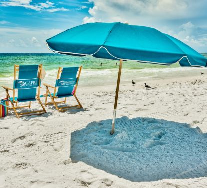 Choose to relax here in your own beach set up or on your own huge private deck.