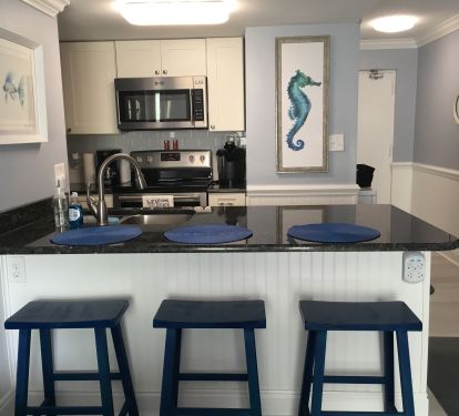 Counter with seating for 3