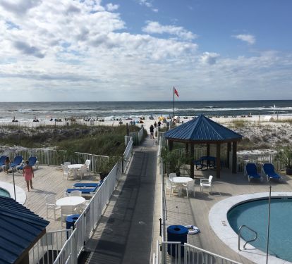 View from sun deck