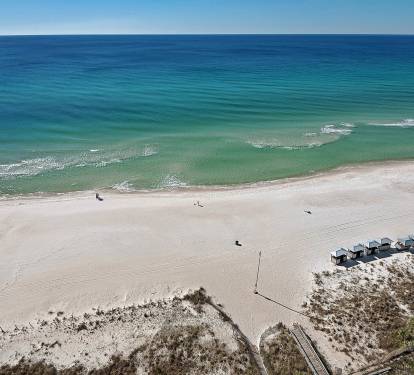 View of the Beach from the Balcony