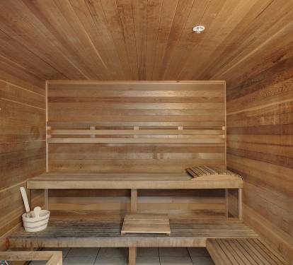 Sauna Located on the Ground Floor