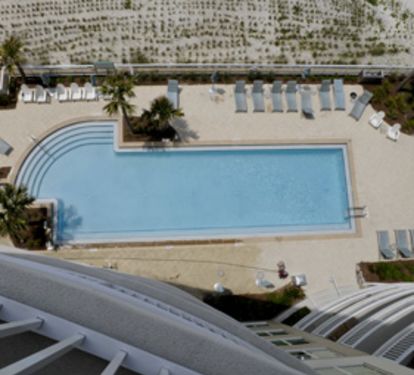 Two outdoor pools plus indoor pool with jacuzzi.