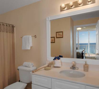 Master Bath - all the comforts of home and a view too!