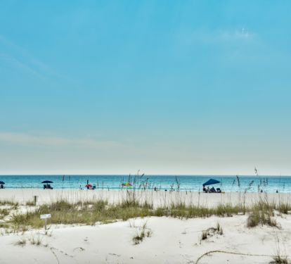 Beach view from patio